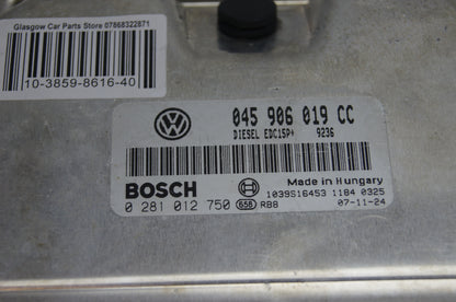 SKODA  1.4 TDI 045906019CC 0281012750  ECU IMMO OFF