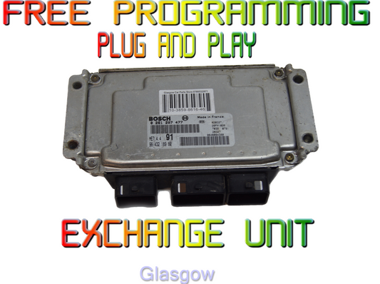 Peugeot Citroen ecu  9656659380 0261207477  91  FREE PROGRAMMING