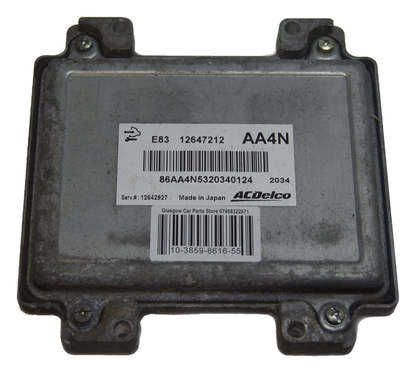 VAUXHALL ECU E83 12647212 AA4N PLUG AND PLAY.