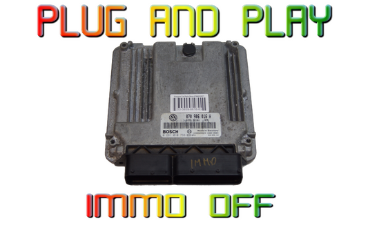 ECU VW TRANSPORTER 2.5 TDI  070906016A 0281010733 IMMO OFF.