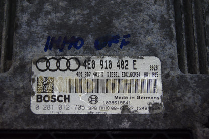 Audi 3.0Tdi Diesel Engine Control Unit Module ECU 4E0910402E IMMO OFF PLUG & PLAY