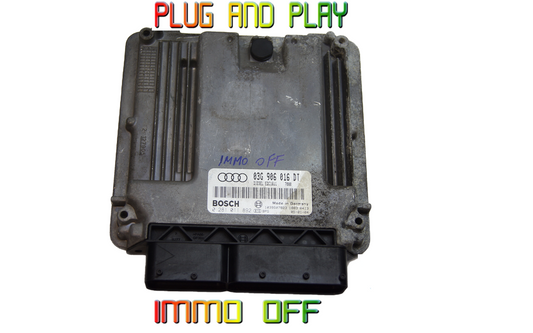 AUDI A3 2.0TDI BKD ECU 03G906016DT 0281011892 IMMO OFF PUG & PLAY.