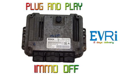 Peugeot Citroen ECU 0281012619 9661032980 Plug & Play IMMO OFF.