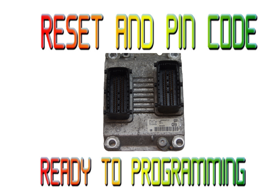 VAUXHALL CORSA Z10XEP ECU 24420558 QB 0261207720 reset and pin