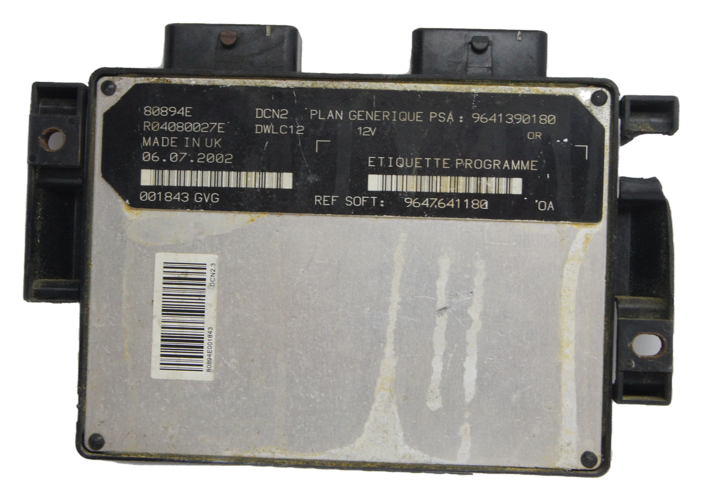 Peugeot Partner ECU 9641390180 9646260280 DCN2.