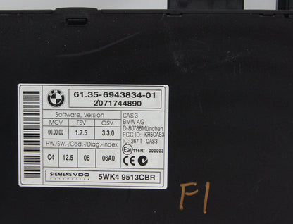 BMW 1 3 5 Series E60 E87 E90 CAS 3 Control Unit Key 6943834