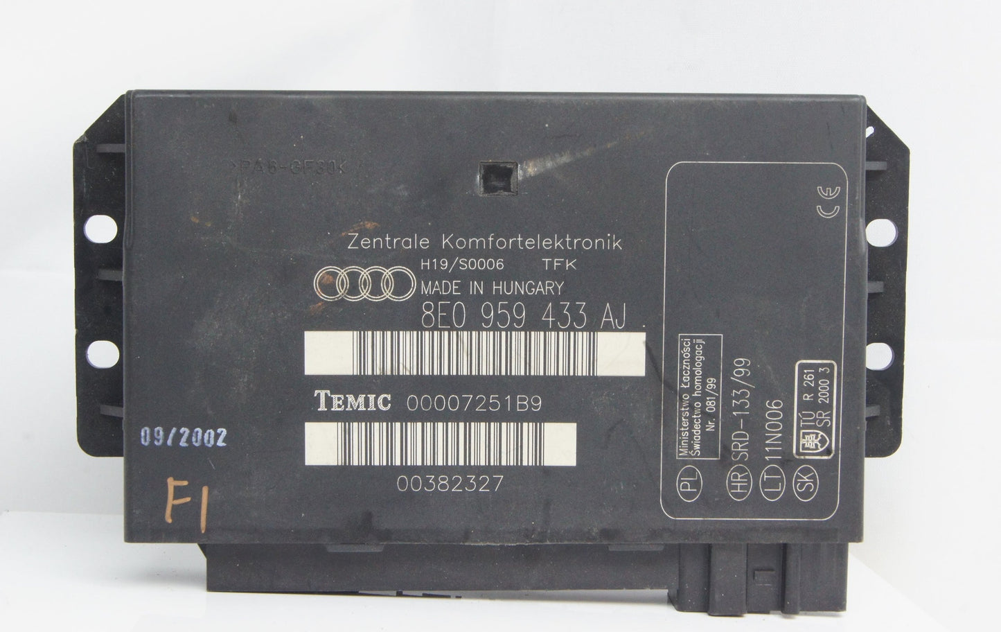 AUDI Comfort Control Unit 8E0959433AJ