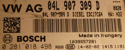 ECU PLUG AUDI VW EDC17C64