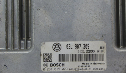 VW Volkswagen Passat B6 2.0TDI ECU Engine Control Unit 03L907309 0281015029.