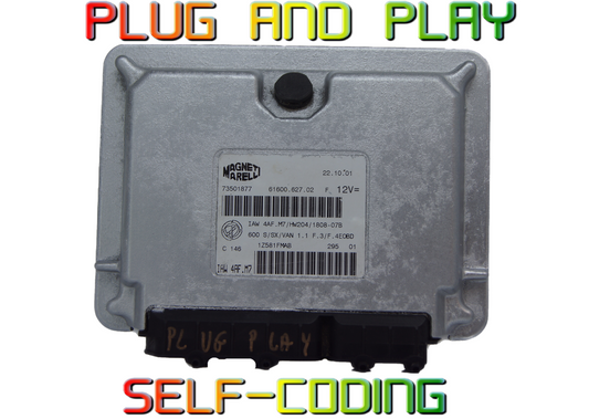 Fiat Seicento 1.1 ECU 73501877 IAW4AF.M7/HW204/1808-07b Plug & Play