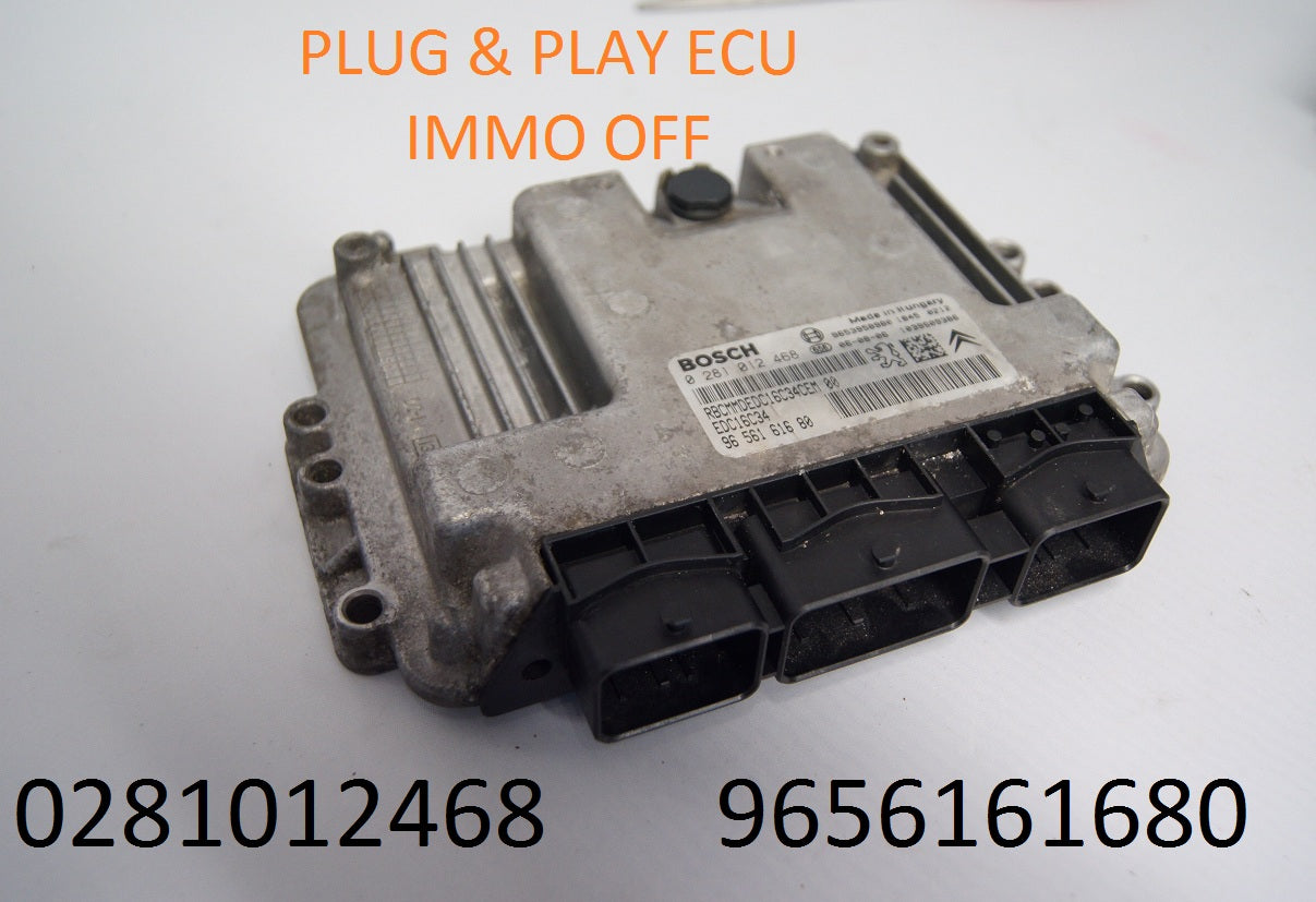 Peugeot Citroen bosch 0281012468 9663268380 Immo Off .Plug and Play EDC16C34