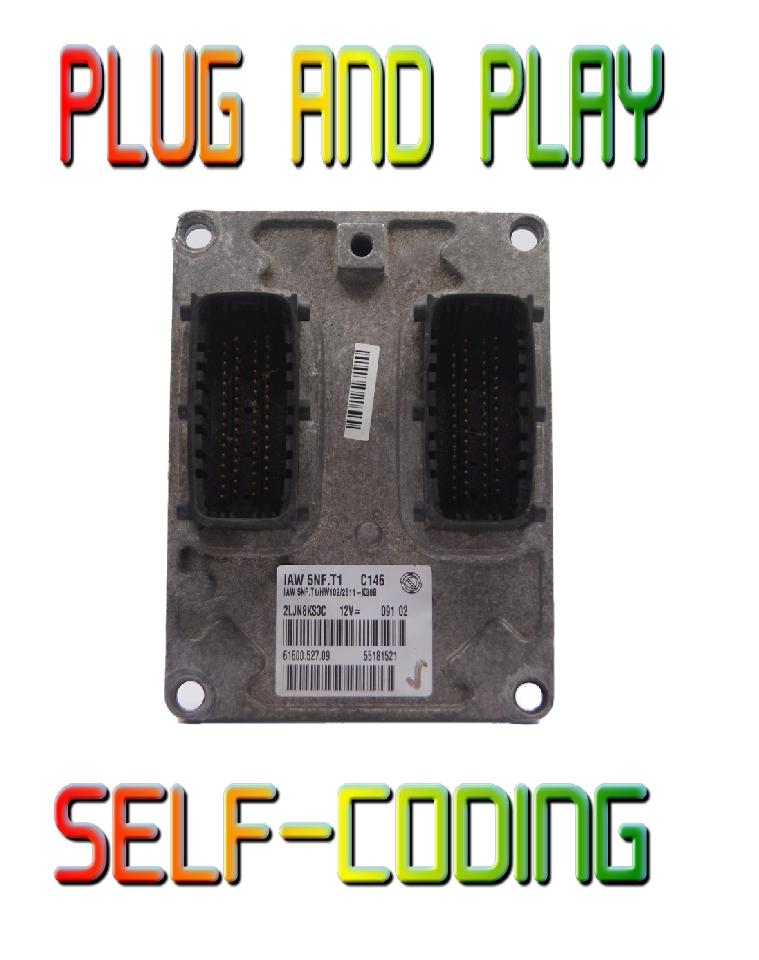 ECU iaw 5nf.t1/HW102 fiat stilo 1.6 16V  PLUG AND PLAY SELF-CODING.