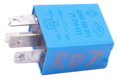 Renault 8200766093 (2001-2014) Multi-Use 4-Pin Blue Relay 29200072 20A 12V.