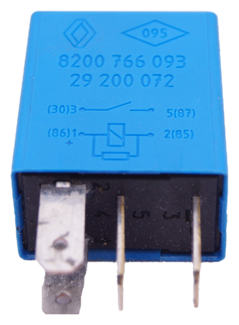 Renault 8200766093 (2001-2014) Multi-Use 4-Pin Blue Relay 29200072 20A 12V.