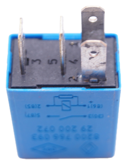 Renault 8200766093 (2001-2014) Multi-Use 4-Pin Blue Relay 29200072 20A 12V.