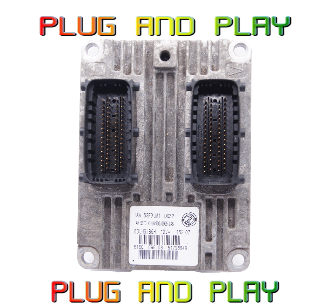 Fiat ECU IAW5SF3.M1 HW300 0905-L48 Plug & Play 51798649.