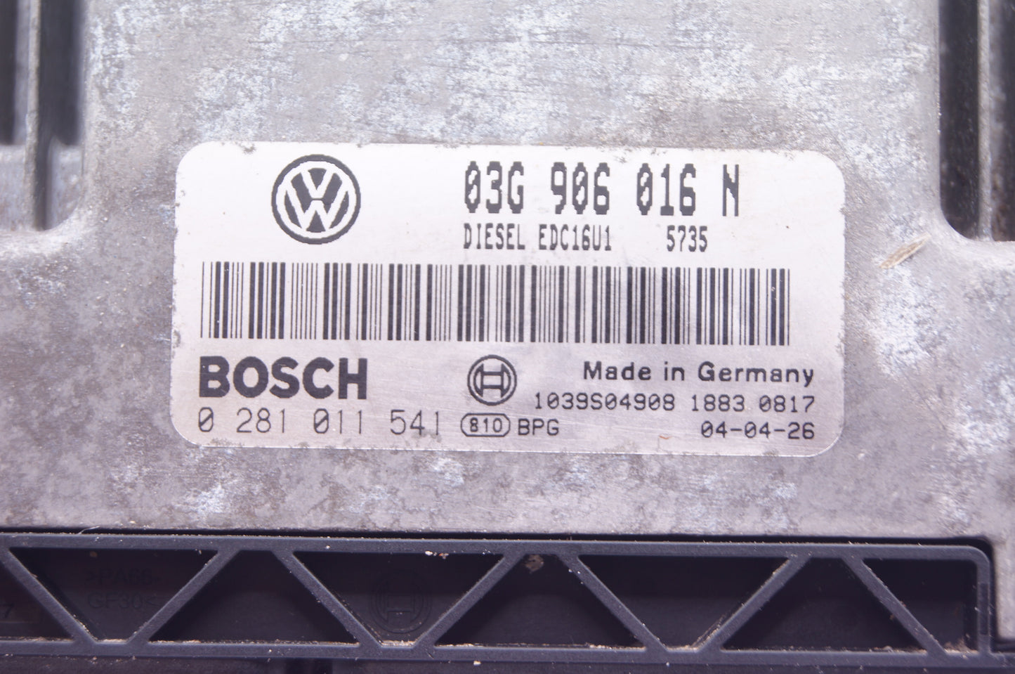 VW   ECU PLUG & PLAY IMMO OFF  03G906016N 0281011541