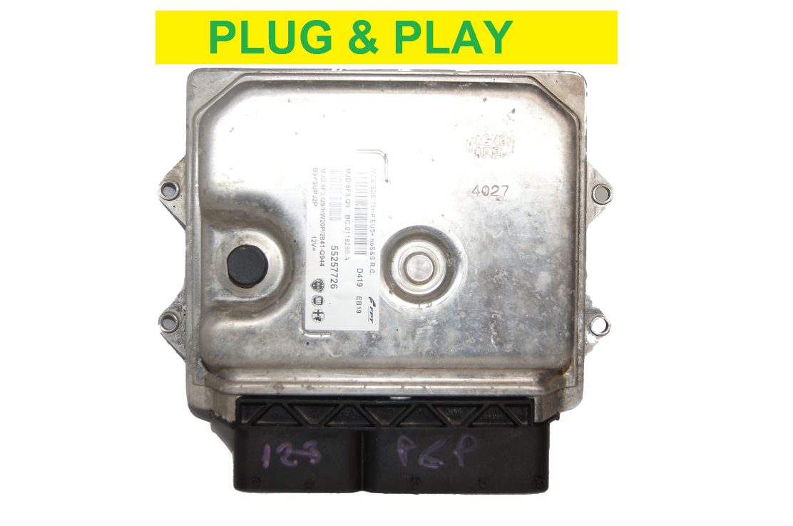 Motorsteuergerät  ecu Peugeot Bipper Fiat Citroen Nemo 55257726 MJD8F3Q9 PLUG & PLAY