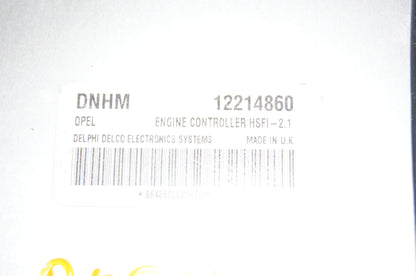 DNHM 12314860 Vauxhall Astra 1.6 ECU HSFI - 2.1