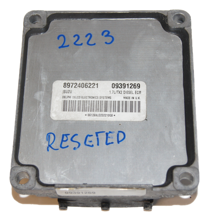 Copy of Opel Vauxhall  Corsa Astra Meriva 1.7 ECM ECU 09391269 8972406221 RESET