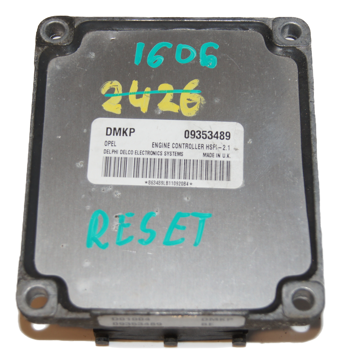 ECU VAUXHALL / OPEL DMKP 09353489 RESET.