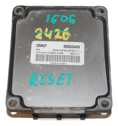 ECU VAUXHALL / OPEL DMKP 09353489 RESET.