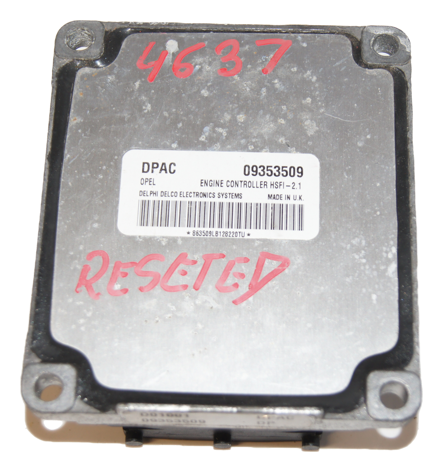 ECU  VAUXHALL / OPEL DPAC 09353509  HSFI-2.1 RESET