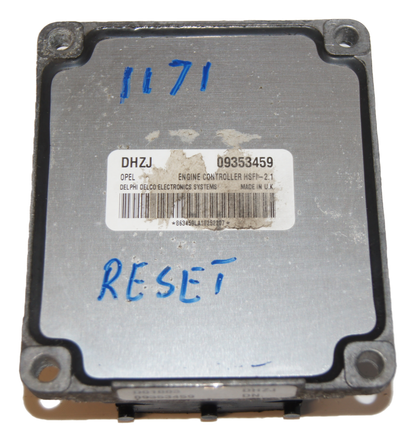 Opel Vauxhall  Engine Ecu  09353459 DHZJ RESET