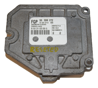 VAUXHALL OPEL ECU 55559272  Z18XE 5WK9 443. RESET. (VIRGIN)