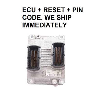 VAUXHALL ASTRA 1.4 Petrol Engine ECU 0261207722 24420562 QF.RESET + PIN