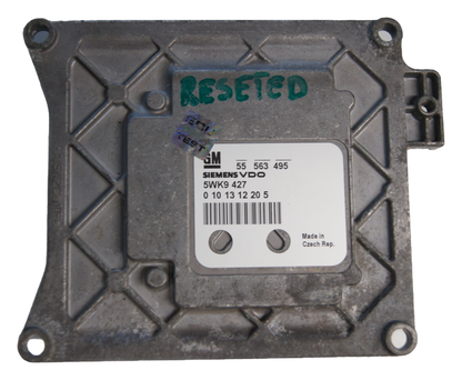 VAUXHALL  55563495 ECU  RESET