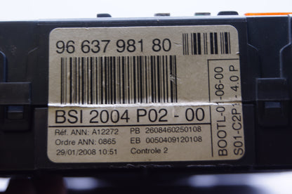 Peugeot Citroen BSI  Body Control Module 9663798180 PLUG & PLAY