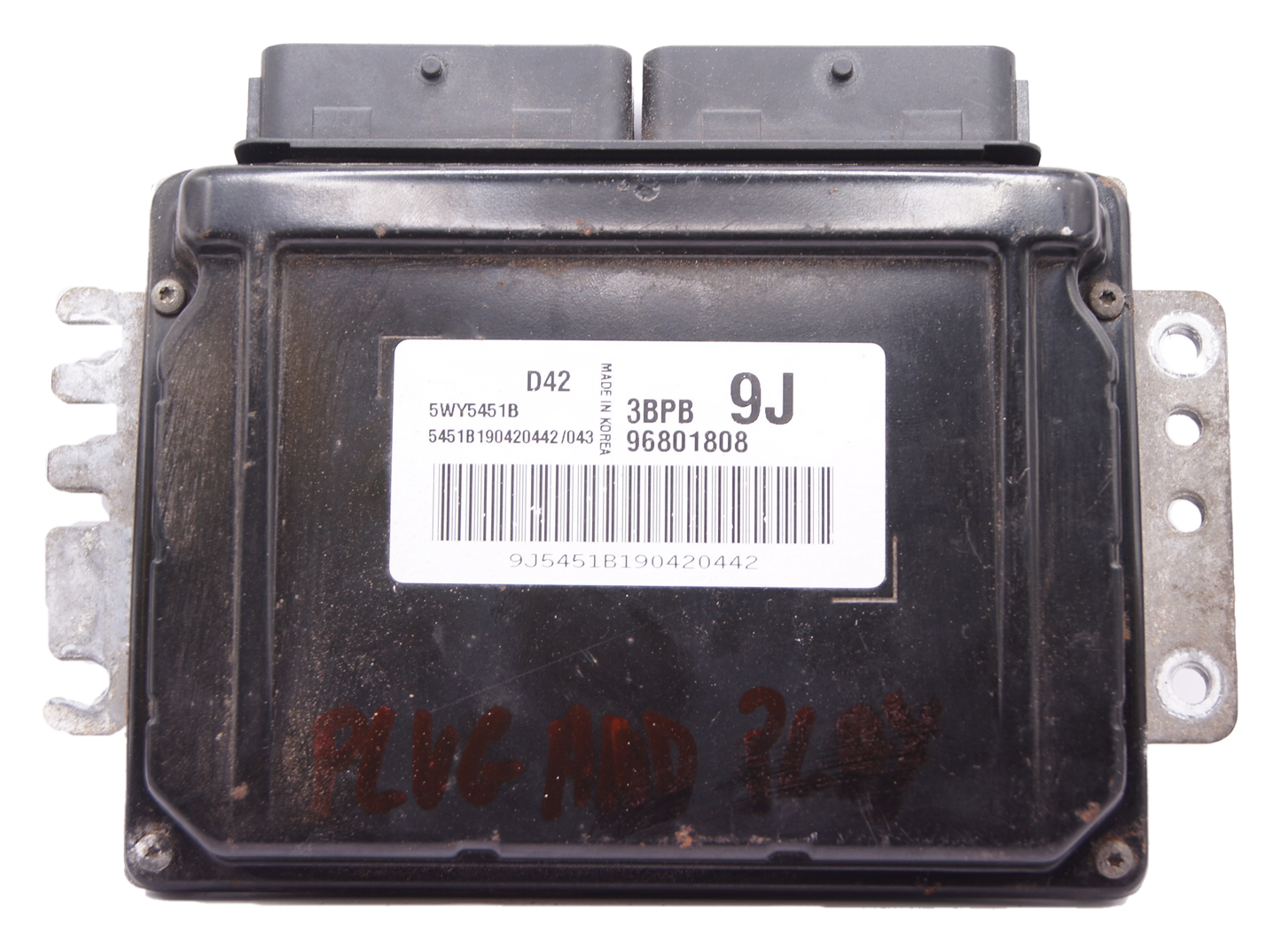 Daewoo Chevrolet Matiz engine ECU 96801808 1BPB 9J plug & play D42