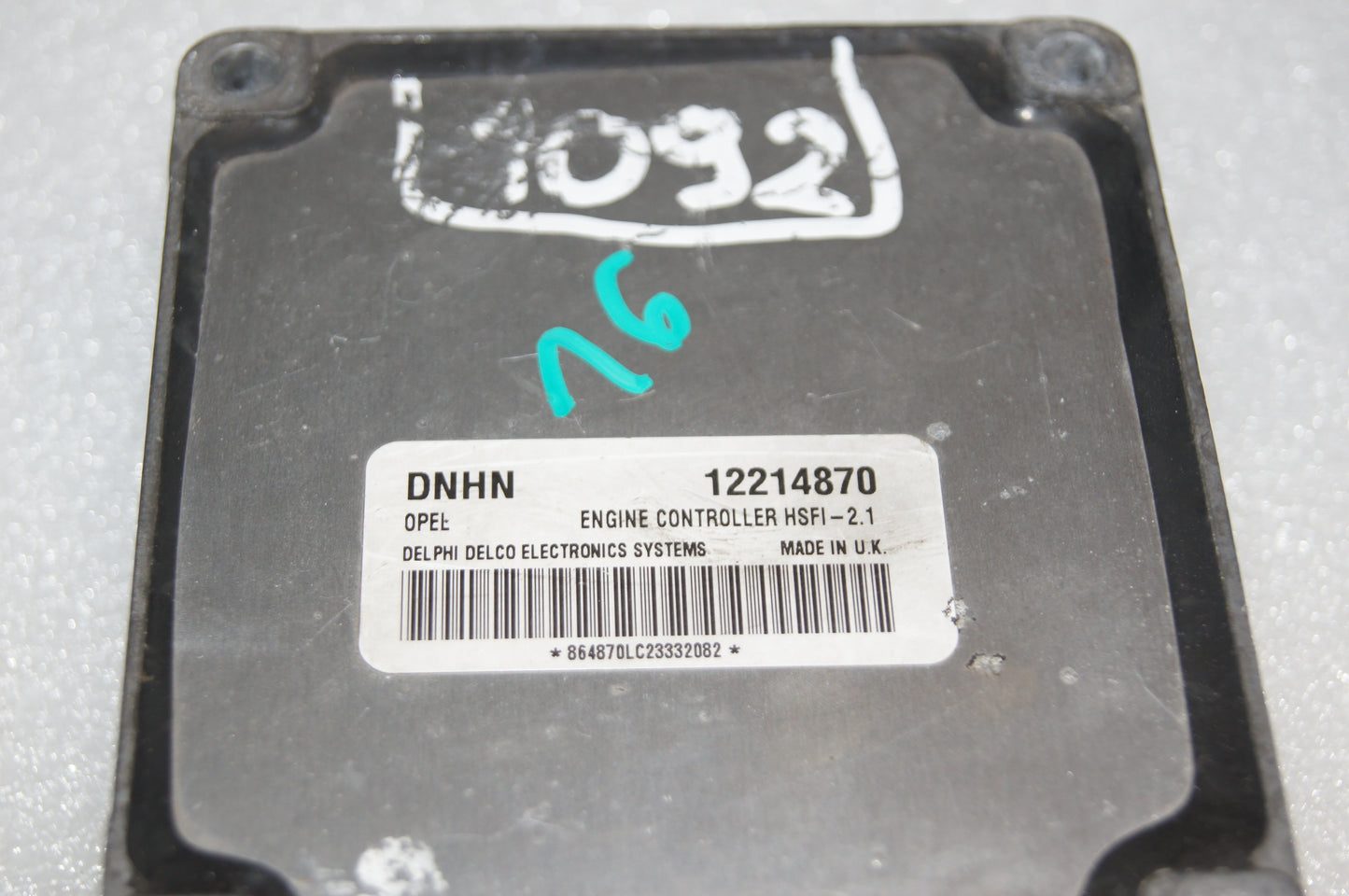 Vauxhall Opel Astra 1.6 ECU Set DNHN 12214870 HSFI 2.1 Z16XE.