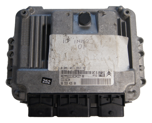 Peugeot Citroen ENGINE ECU 0281011863 9655943580 IMMO OFF