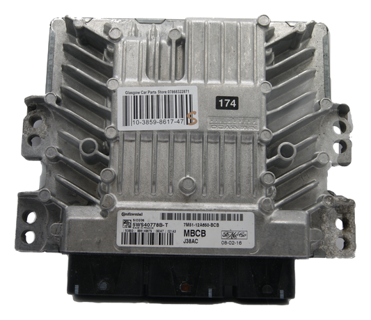 FORD FOCUS MK2 2008 1.8 TDCI DIESEL ENGINE ECU UNIT 7M51-12A650-BCB