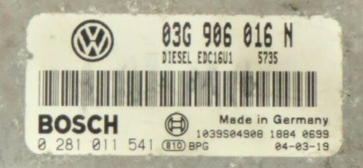 ECU FILES VW 03G906016N 0281011541 EEPROM ,FLASH ,MICRO.