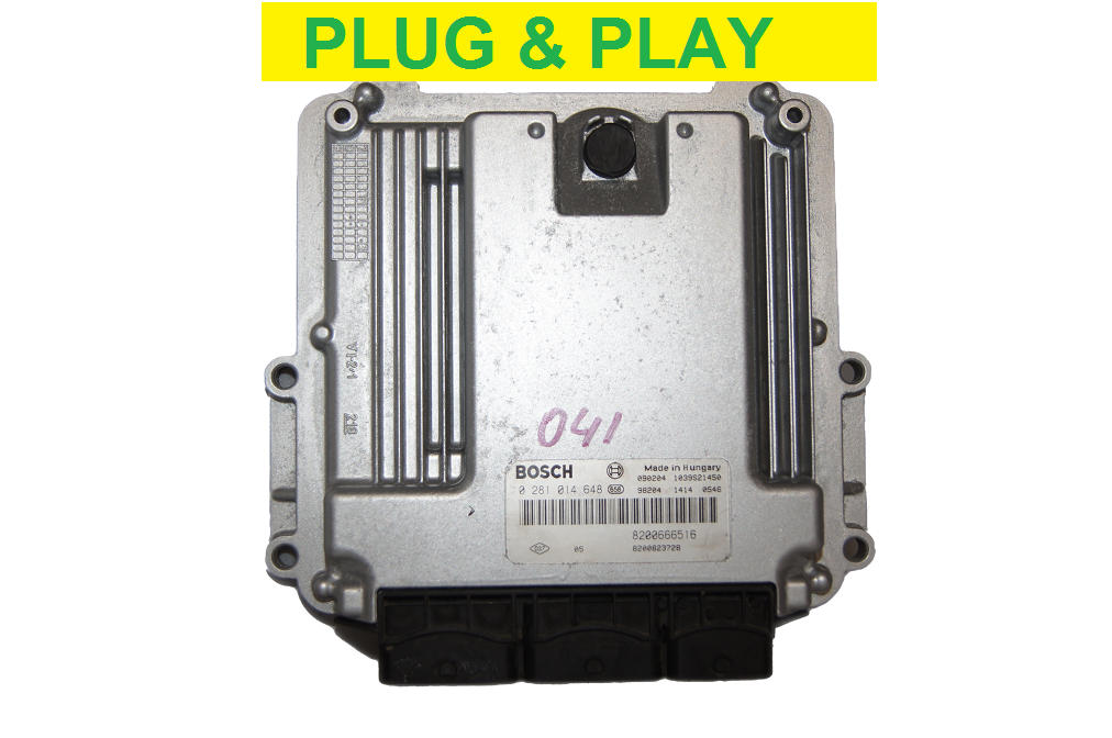 RENAULT TRAFIC VAUXHALL VIVARO 2.0 DCI ECU 0281014648 8200666516 PLUG & PLAY