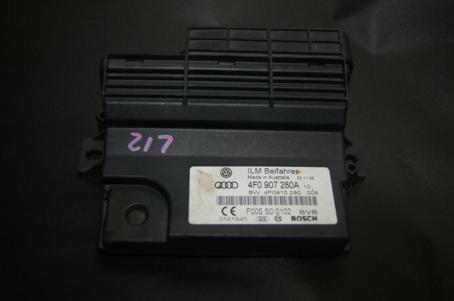 AUDI A6 / C6 ONBOARD POWER SUPPLY CONTROL MODULE 4F0907280A 4F0910280