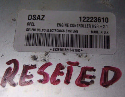 ENGINE ECU DSAZ 12223610 ກຽມພ້ອມສໍາລັບການອອກກໍາລັງກາຍ