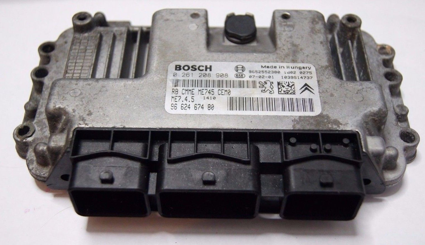 9659317780 0261208908 XSARA PICASSO 1.6 ENGINE ECU PEUGEOT CITROEN BOSCH.VIRGIN