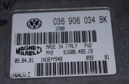 036906034BK FABIA 1.4 ENGINE ECU VW SKODA 6160048918 IAW4LV.C .