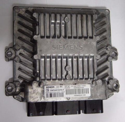 PEUGEOT 407 2.0 HDI ECU ENGINE CONTROL UNIT 5WS40167H-T SIEMENS. IMMO VIRGIN